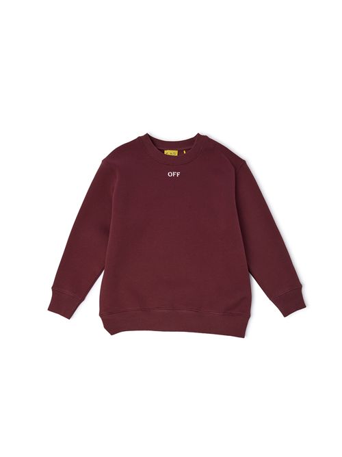Felpa, unisex, logata. OFF WHITE | FLE00460604